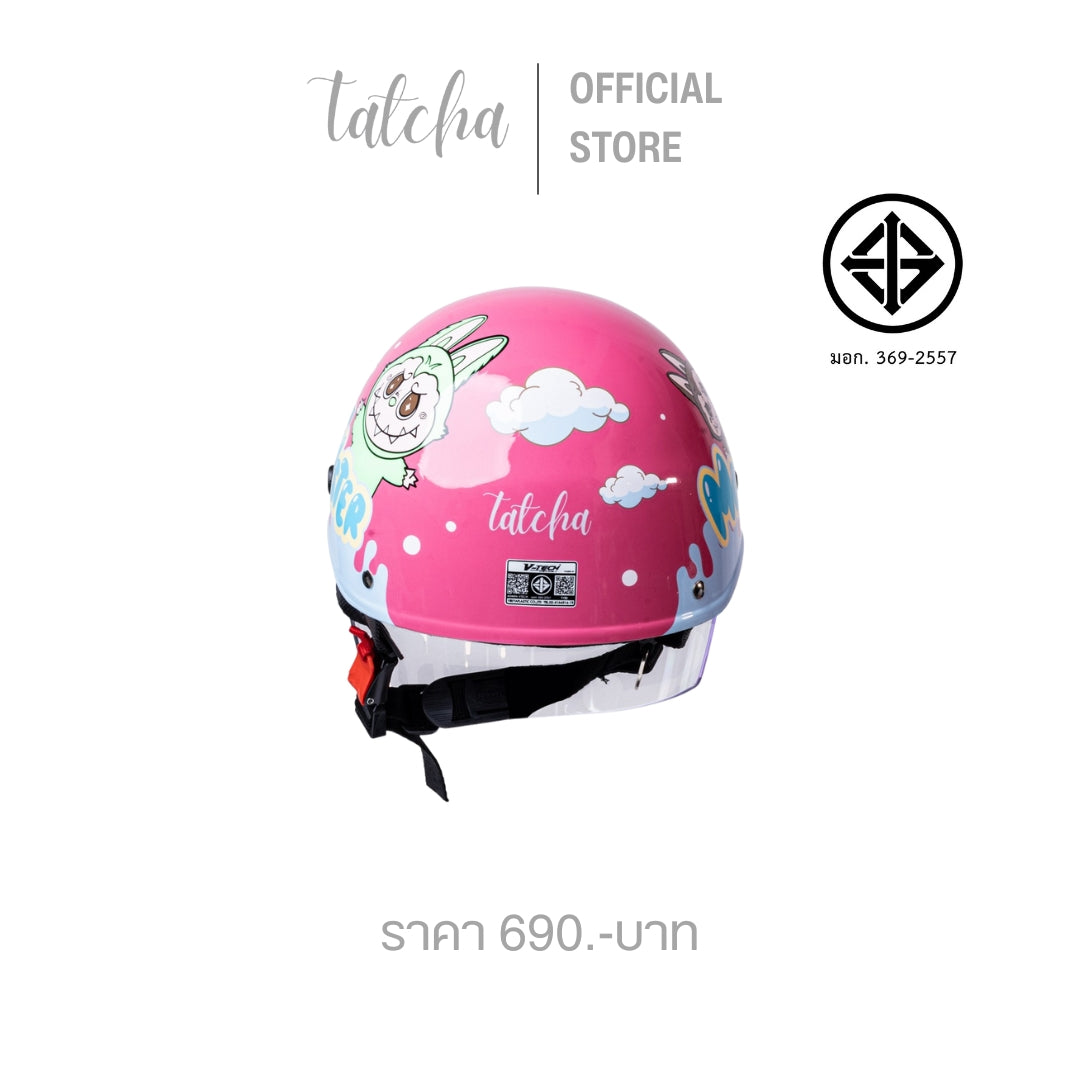 TATCHA KIDS HELMET MONSTER PINK